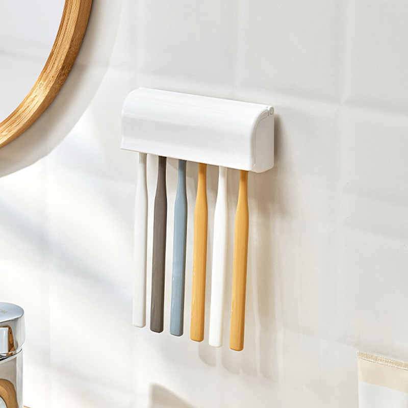 1PC držač četkice za zube Obiteljska pohrana četkice za zube Stalak za zidnu montažu Četkica za zube Spremnik Komplet pribora za kupaonske alate