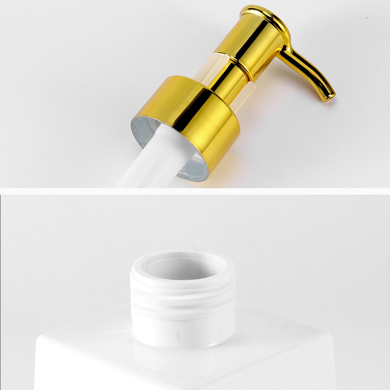 Μπουκάλι σαμπουάν ντους σαπουνιού μπάνιου Body Wash Gold Color Press Head Liquid Lotion Refill Bottle Αξεσουάρ σπιτιού