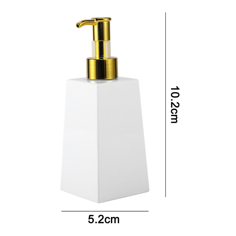 Μπουκάλι σαμπουάν ντους σαπουνιού μπάνιου Body Wash Gold Color Press Head Liquid Lotion Refill Bottle Αξεσουάρ σπιτιού
