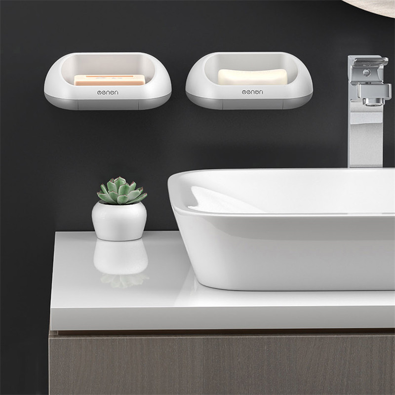 Drainge seebihoidja karbi alus seebialuse jaoks vannitoa hoiustamiseks Creative seebialus Kodu Vannitoa tarvikute komplektid