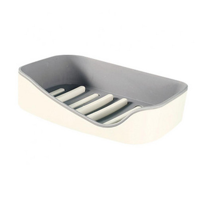 Στήριγμα σαπουνιού Δίσκος πιάτων αποστράγγισης για το σπίτι Μπάνιο Βάση τοίχου Σφουγγάρι διπλής στρώσης