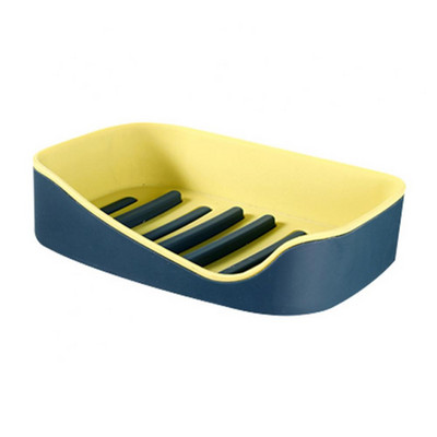 Στήριγμα σαπουνιού Δίσκος πιάτων αποστράγγισης για το σπίτι Μπάνιο Βάση τοίχου Σφουγγάρι διπλής στρώσης