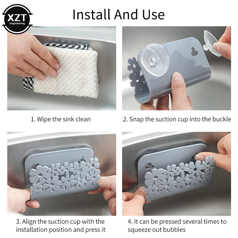 Stalak za pohranjivanje sapuna Kuhinja Kupaonica Stalak za sušenje WC umivaonik Držač spužvi za usisavanje Stalak za usisne čaše Držač krpa za suđe Ribalice