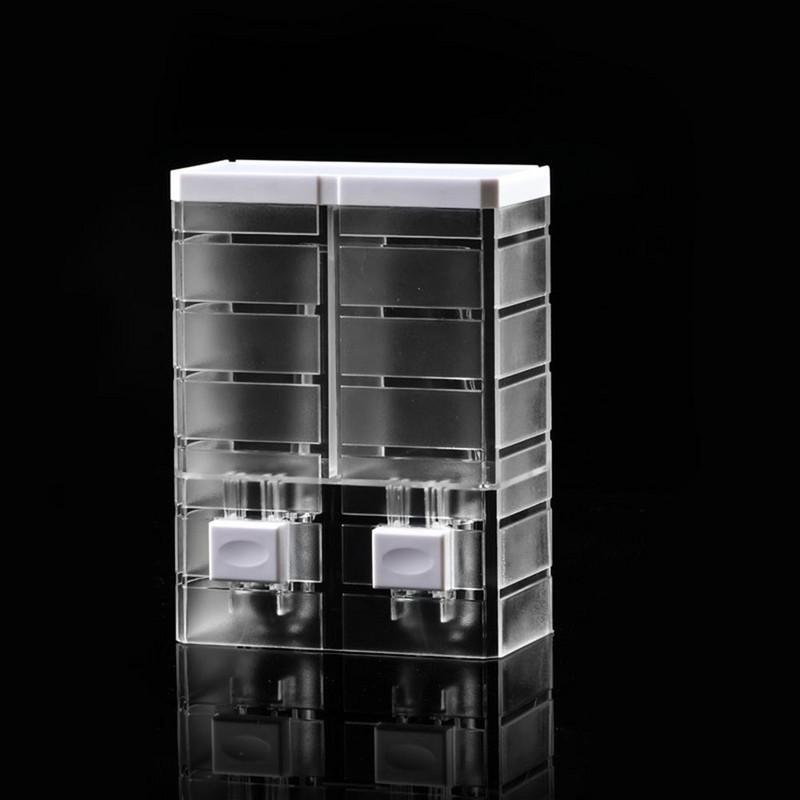 1kom 500ml ručni dozatori tekućeg sapuna s dvostrukom glavom, zidni prozirni hotelski dezinficijens za kupaonicu