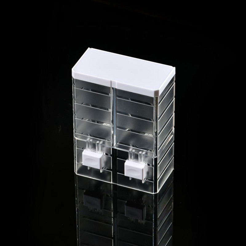 1kom 500ml ručni dozatori tekućeg sapuna s dvostrukom glavom, zidni prozirni hotelski dezinficijens za kupaonicu