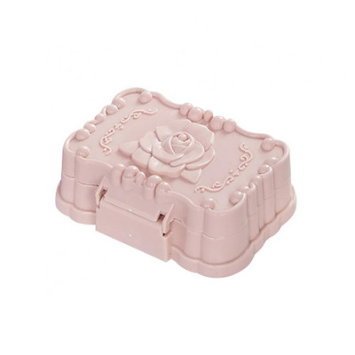 Držač posude za sapun s uzorkom ruža Kutija za pohranu Kupaonski putni kovčeg Stalak s poklopcem Držač za sapun