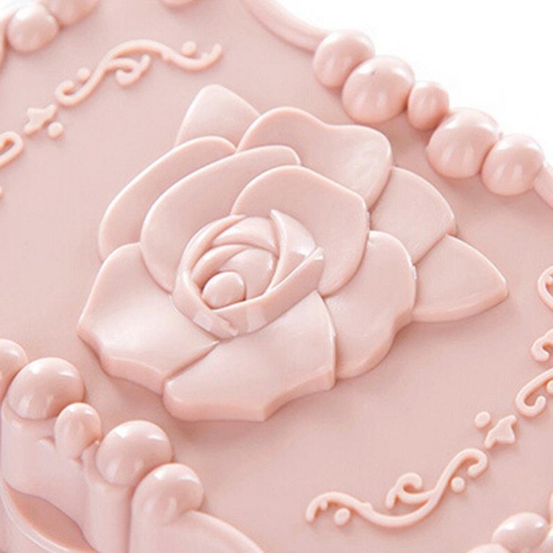 Držač posude za sapun s uzorkom ruža Kutija za pohranu Kupaonski putni kovčeg Stalak s poklopcem Držač za sapun