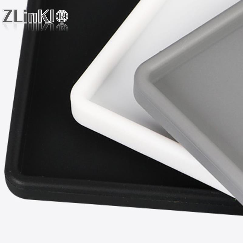 Επίπεδος δίσκος σιλικόνης Τετράγωνος Αντιολισθητικός Ματ Στήριγμα Κινητό Στήριγμα Σαπουνιού Μπάνιου Θήκη για μαχαιροπίρουνα καφέ 27,6x7,6 cm