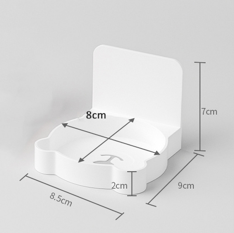 Samoljepljivi stalak za pohranu sredstva za dezinfekciju ruku Kupaonski pladanj za dozator sapuna Crtani zidni stalak za četkicu za zube bez bušenja