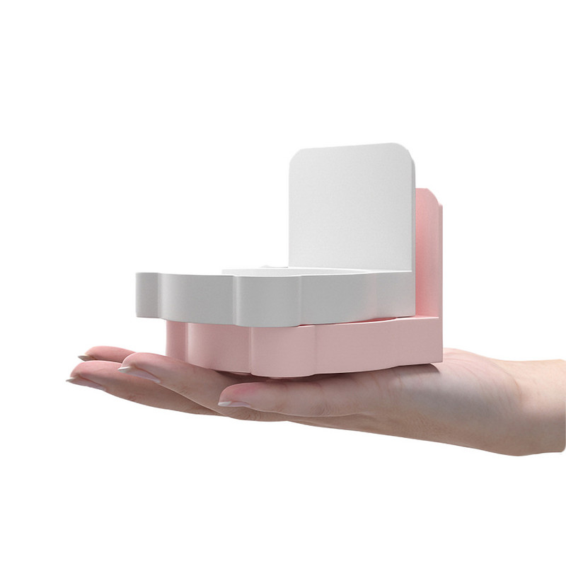 Samoljepljivi stalak za pohranu sredstva za dezinfekciju ruku Kupaonski pladanj za dozator sapuna Crtani zidni stalak za četkicu za zube bez bušenja