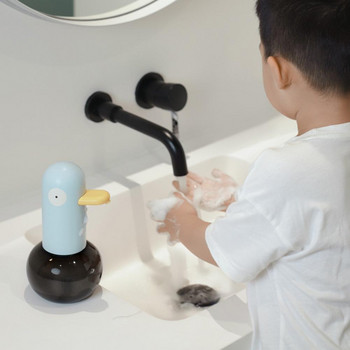 Полезен дозатор за течен сапун Акумулаторна безконтактна бърза пяна Duck Инфрачервен индукционен интелигентен автоматичен дозатор за сапун