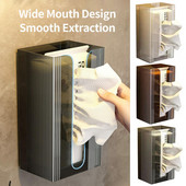 Zidni dozator maramica velikog kapaciteta, vodootporan prostor za pohranu, višenamjenska kućna kutija za toaletni papir, nosač za salvete za kupaonicu