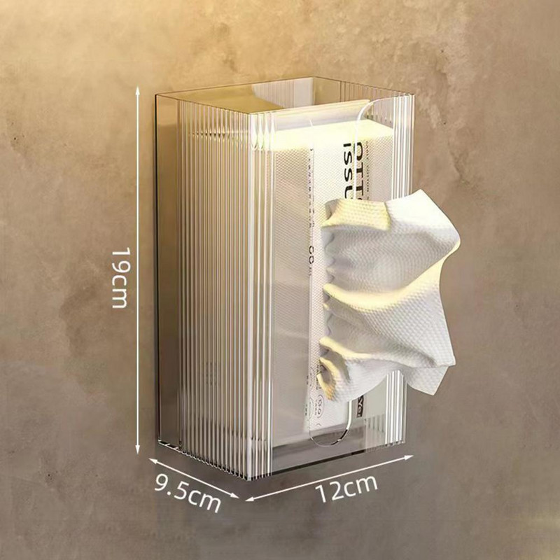 Zidni dozator maramica velikog kapaciteta, vodootporan prostor za pohranu, višenamjenska kućna kutija za toaletni papir, nosač za salvete za kupaonicu