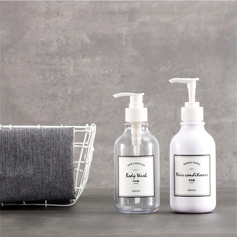 Prazna boca s pumpicom od 300 ml/500 ml Prijenosni kupaonski dozator šampona za tuširanje Punjiva boca Spremnik za pohranu tekućine za sapun