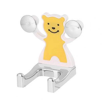 Držač sušila za kosu Zidni crtani uzorak Otisak plastičnog medvjeda Sušilo za kosu Organizator Stalak Dekoracija Kupaonski pribor