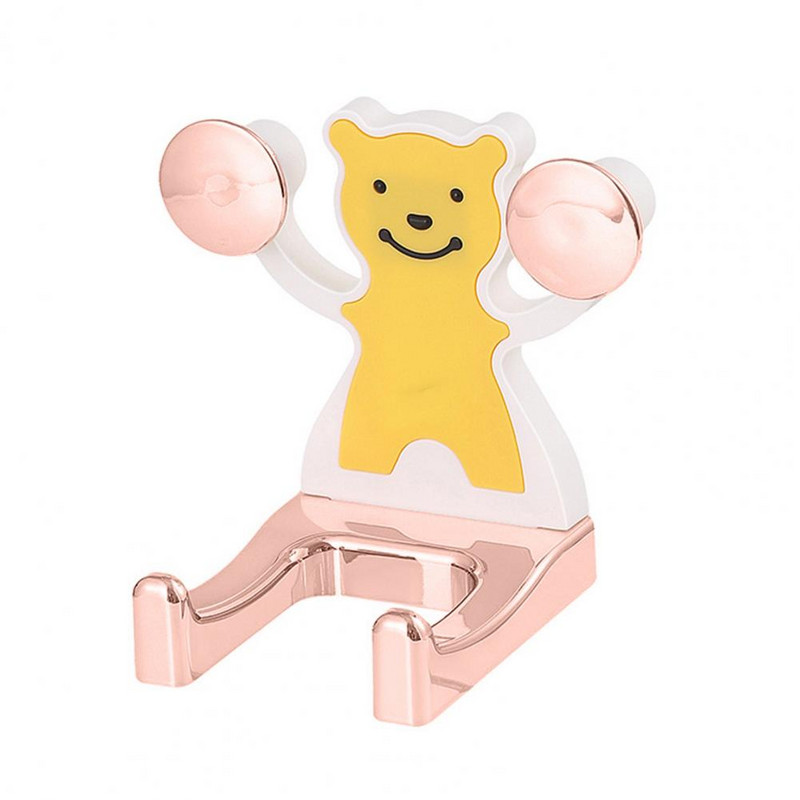 Držač sušila za kosu Zidni crtani uzorak Otisak plastičnog medvjeda Sušilo za kosu Organizator Stalak Dekoracija Kupaonski pribor