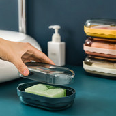 Putna vodootporna posuda za sapun Prijenosna kutija za sapun Držač Brzosušeća zatvorena posuda za sapun Kreativni kućni kupaonski dodaci