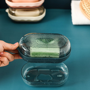 Ταξιδιωτικό αδιάβροχο πιάτο σαπουνιού Φορητή θήκη σαπουνιού για γρήγορη ξήρανση Σφραγισμένο κουτί δοχείου σαπουνιού Creative αξεσουάρ μπάνιου σπιτιού