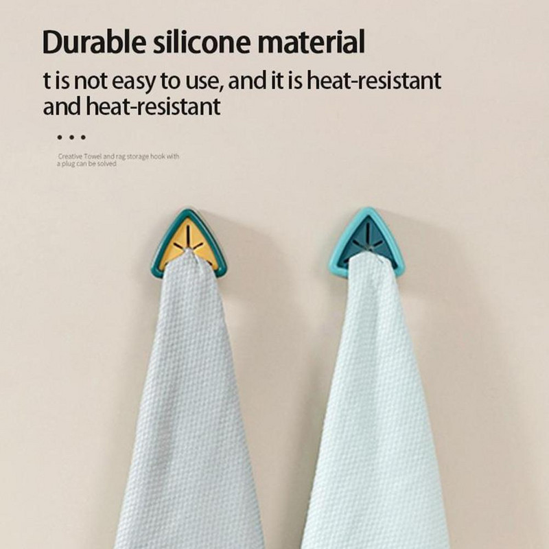 Γάντζος αποθήκευσης πετσετών Δωρεάν θήκη για πετσέτες κουζίνας μπάνιου Καθαρισμός αποθήκευσης Εργαλεία γάντζος Creative Don`t Hurt Hands