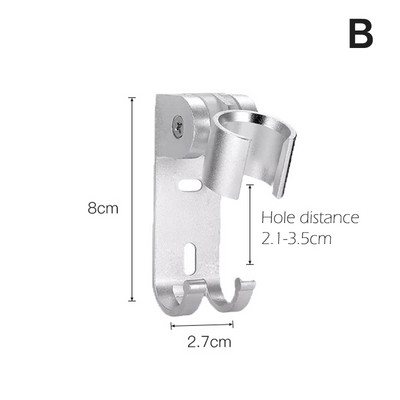 Aluminijski držač podnožja tuša Podesivi zidni držač postolja za glavu tuša Polica za kupaonicu Stalak za pohranu u kupaonici Veleprodaja