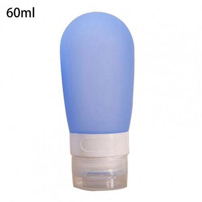 Pārnēsājams silikona ceļojumu pudeles losjons šampūns kosmētisks tukšs mini plastmasas uzglabāšanas konteiners atkārtoti uzpildāmas pudeles piederumi