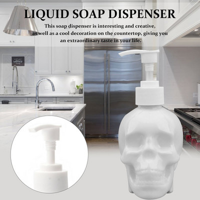 350ml Creative Skull Bathroom Liquid Soap Dispenser Hand Soap Bottle Shower Gel Σαμπουάν Γεμιστικό Μπουκάλι για Μπάνια