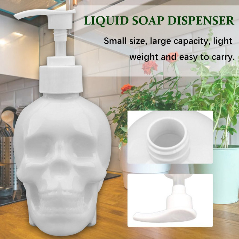 350 ml Creative Skull Bathroom dozator tekućeg sapuna Boca sapuna za ruke Gel za tuširanje Šampon Punjiva boca za kupaonice