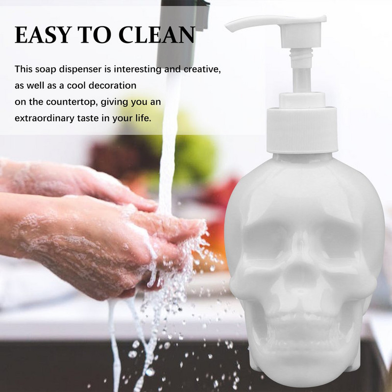 350 ml Creative Skull Bathroom dozator tekućeg sapuna Boca sapuna za ruke Gel za tuširanje Šampon Punjiva boca za kupaonice