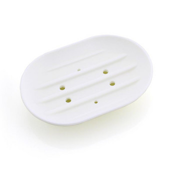 3 цвята силиконов държач за сапун Нехлъзгаща се гъвкава сапунена чиния Държач за чинии Съд Сапунерка за баня Пътуване