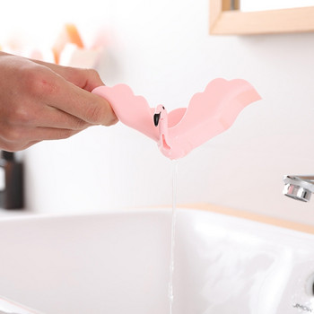 Кутия за съхранение на сапун, монтирана на стена за Creative Flamingo Отцеждаща се гъба Поставка за съдове за домашна баня Хавлиени дребни предмети Dropship