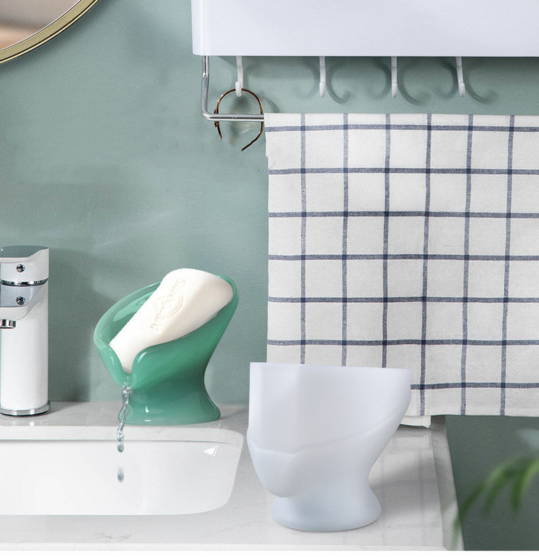 DIY kristalni kalup od epoksidne smole Dizajn odvoda Kutija za pohranu sapuna lotosovog lista Silikonski kalup