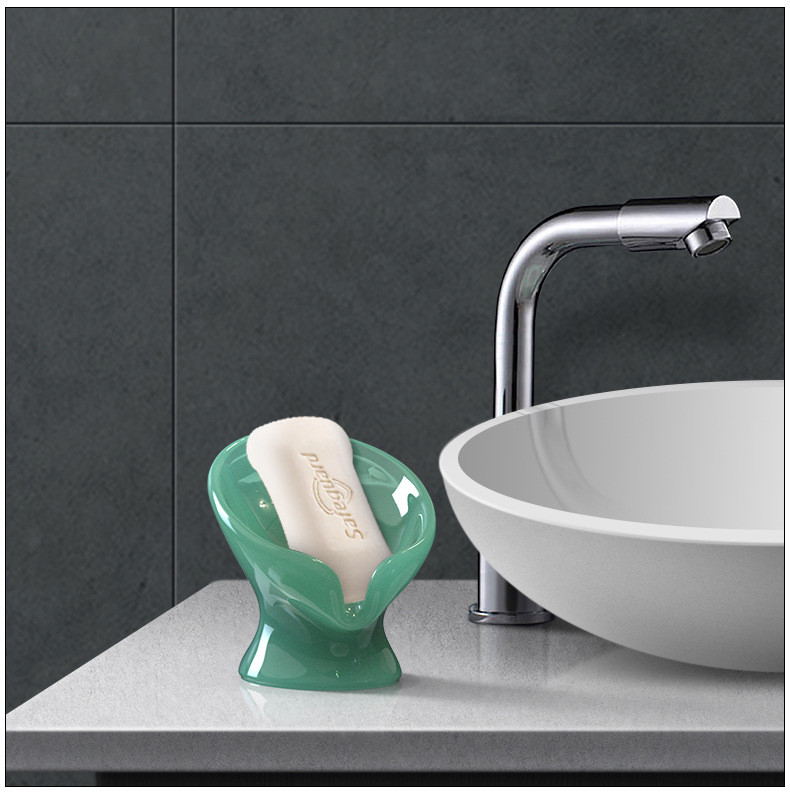 DIY kristalni kalup od epoksidne smole Dizajn odvoda Kutija za pohranu sapuna lotosovog lista Silikonski kalup