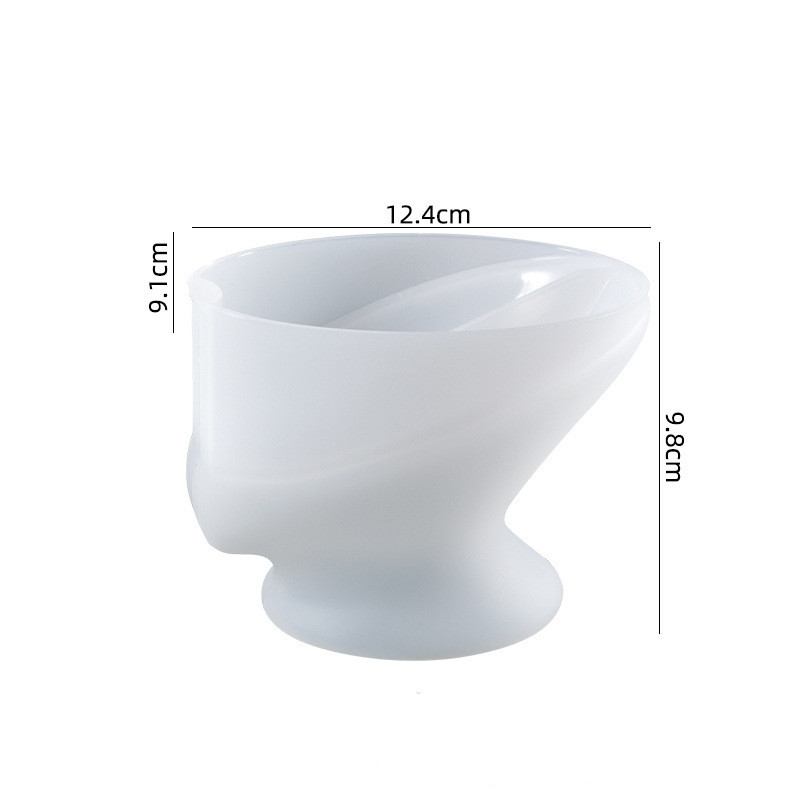 DIY kristalni kalup od epoksidne smole Dizajn odvoda Kutija za pohranu sapuna lotosovog lista Silikonski kalup