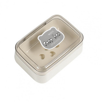 Kutija za sapun s poklopcem, plastična, otporna na prašinu, kutija za sapun za pranje i odvod vode WC, višenamjenska neklizajuća kutija za sapun s pražnjenjem