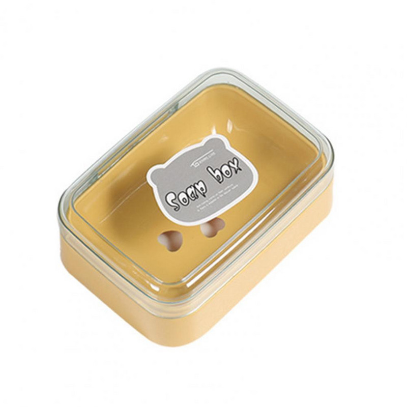 Kutija za sapun s poklopcem, plastična, otporna na prašinu, kutija za sapun za pranje i odvod vode WC, višenamjenska neklizajuća kutija za sapun s pražnjenjem