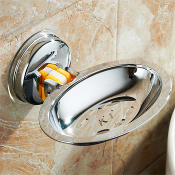 Сапунерка за баня Смукателна сапунерка Без пробиване и устойчива на ръжда поставка за гъба за душ, баня, кухня, мивка