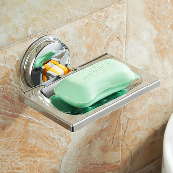 Σαπούνι μπάνιου Σαπουνόπιτα αναρρόφησης Χωρίς τρύπημα και ανθεκτική στη σκουριά Στήριγμα για ντους, μπάνιο, κουζίνα, νεροχύτη