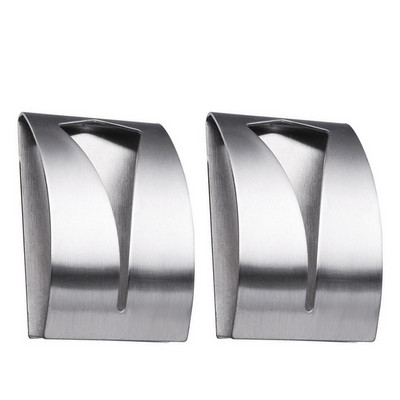 1/2 gab. Nerūsējošā tērauda dvieļu turētāja āķis, pašlīmējošs klipsis vannas istabas auduma pakaramais, mājsaimniecības sienas stiprināms dvieļu plaukts