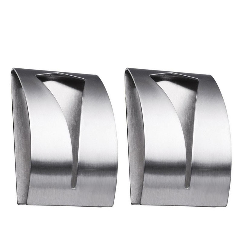 1/2 gab. Nerūsējošā tērauda dvieļu turētāja āķis, pašlīmējošs klipsis vannas istabas auduma pakaramais, mājsaimniecības sienas stiprināms dvieļu plaukts