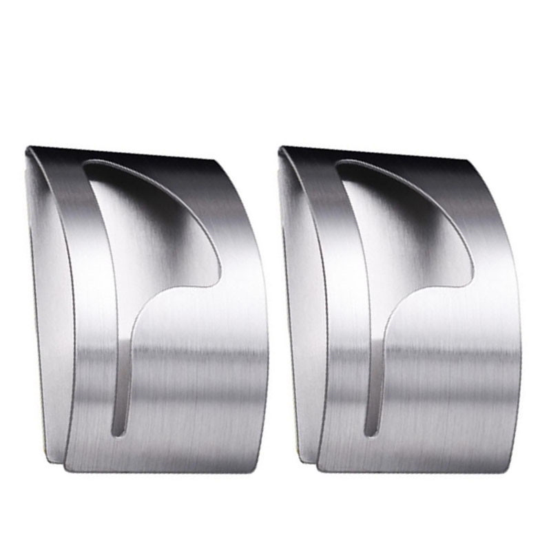 1/2 gab. Nerūsējošā tērauda dvieļu turētāja āķis, pašlīmējošs klipsis vannas istabas auduma pakaramais, mājsaimniecības sienas stiprināms dvieļu plaukts