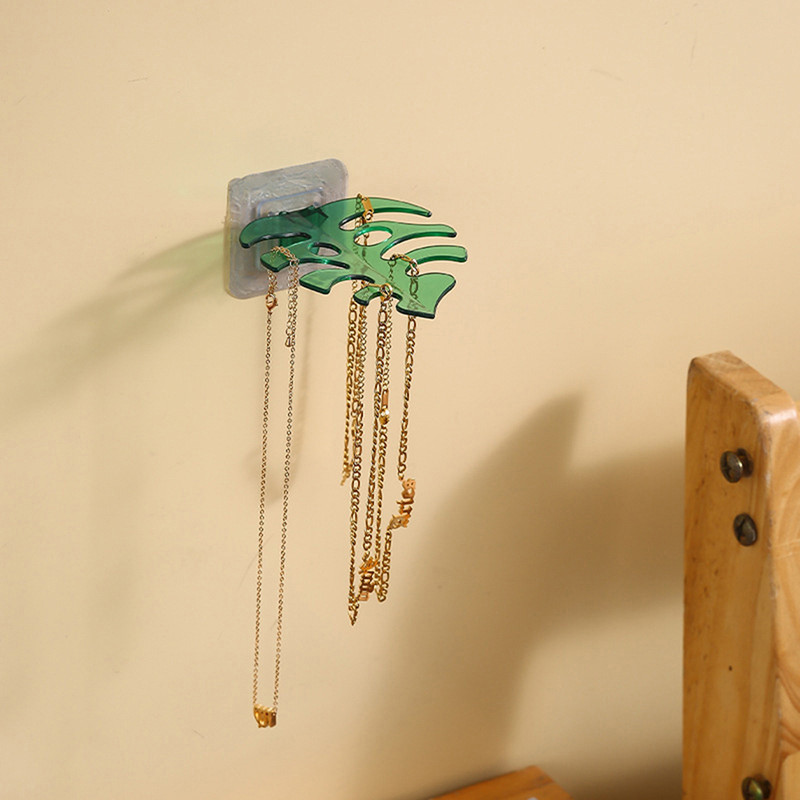 Leaf Hook Daudzfunkcionāls sienas organizators vannas istabas skuvekļa zobu suka matu āķis