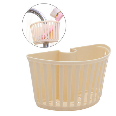 Stalak za sudoper Plastična košara Stalak za pohranu Odvod za višekratnu upotrebu Kuhinjski pribor za kuhinju Kupaonica krem boje