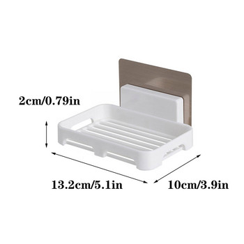 Κουτί σαπουνιού Ράφι Αποστράγγιση Τουαλέτας Μπάνιο Οικιακό Σαπούνι Επιτοίχιας Βεντούζα Σαπούνι για πιάτα Σαπούνι R X6x5