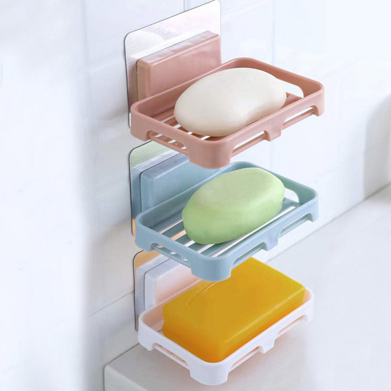 Seebikarp riiul äravoolukäimla Mitteperforeeriv Vannitoa majapidamisseep Seinale paigaldatav imemisnõu Seebitops Seep R X6x5