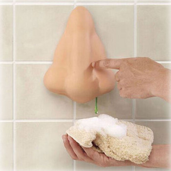 Καυτές εκπτώσεις New Nose Soap Dispenser Αφρόλουτρο και Απολυμαντικό Δοχείο αναρρόφησης μπάνιου Fast Funny Show Suction Hooks Καινοτομία