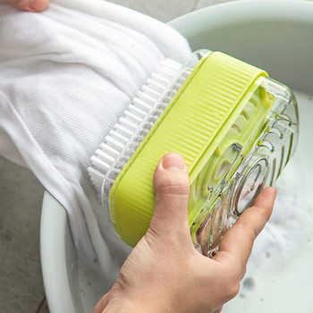 Разпенена кутия за сапун с дренажни отвори за четка Пружинен дизайн Неплъзгаща се Подвижна 2 в 1 Пластмасова мека ролкова поставка за сапун Инструменти за пране