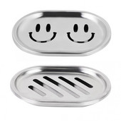 Dvoslojna posuda za sapun s drenažom za sapun od nehrđajućeg čelika Posuda za sapun Posuda za sapun Dodaci za kupaonski organizator