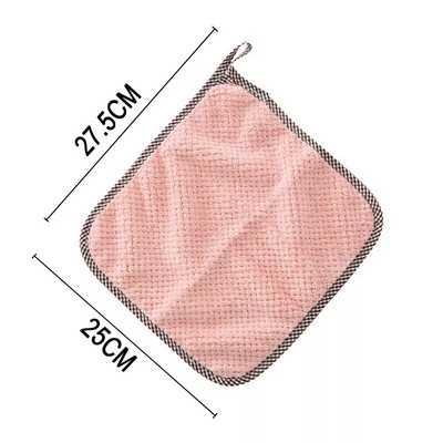 Brzosušeći mekani upijajući ručnici od mikrovlakana Ručnici za ruke Kuhinja Kupaonica Lopta ručnika za ruke s omčama za vješanje Krpa za čišćenje