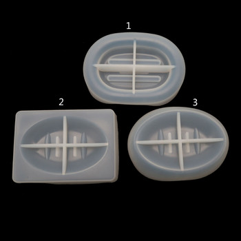 Ръчно изработена кутия за сапун Силиконова форма Тава за съдове за сапун Смола за отливка Художествени занаяти F3MF