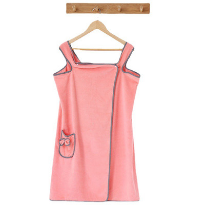 (CHAYULU) 2022 Čarobni mekani ručnik od koraljnog flisa za kupanje koji se može nositi za odrasle Suknja za kupanje s tregerima Traka za glavu Kapa za tuširanje za sušilo za kosu